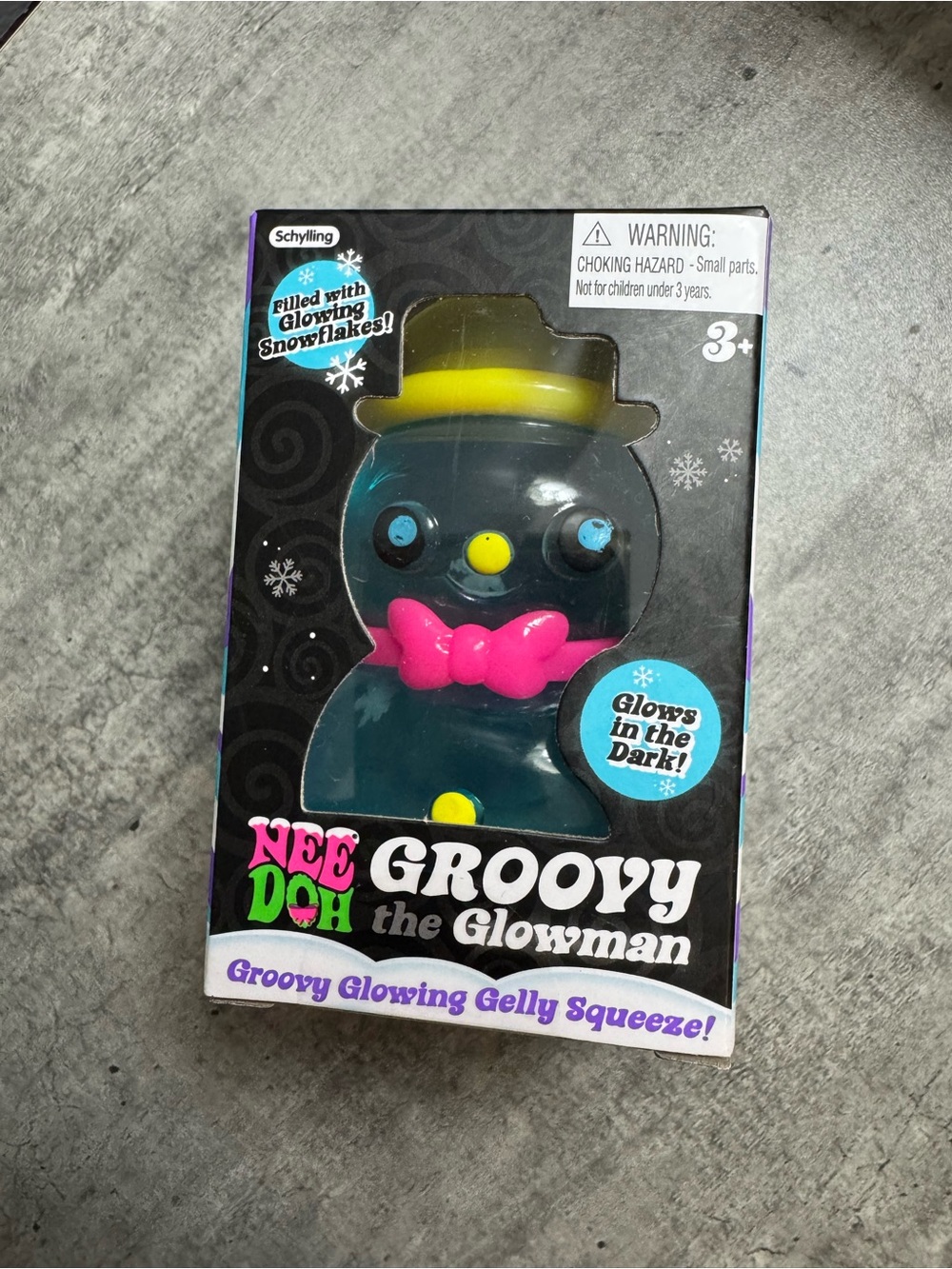 RARE!!! 🔥 NeeDoh Groovy the Glowman - Blue ⛄️ 💙